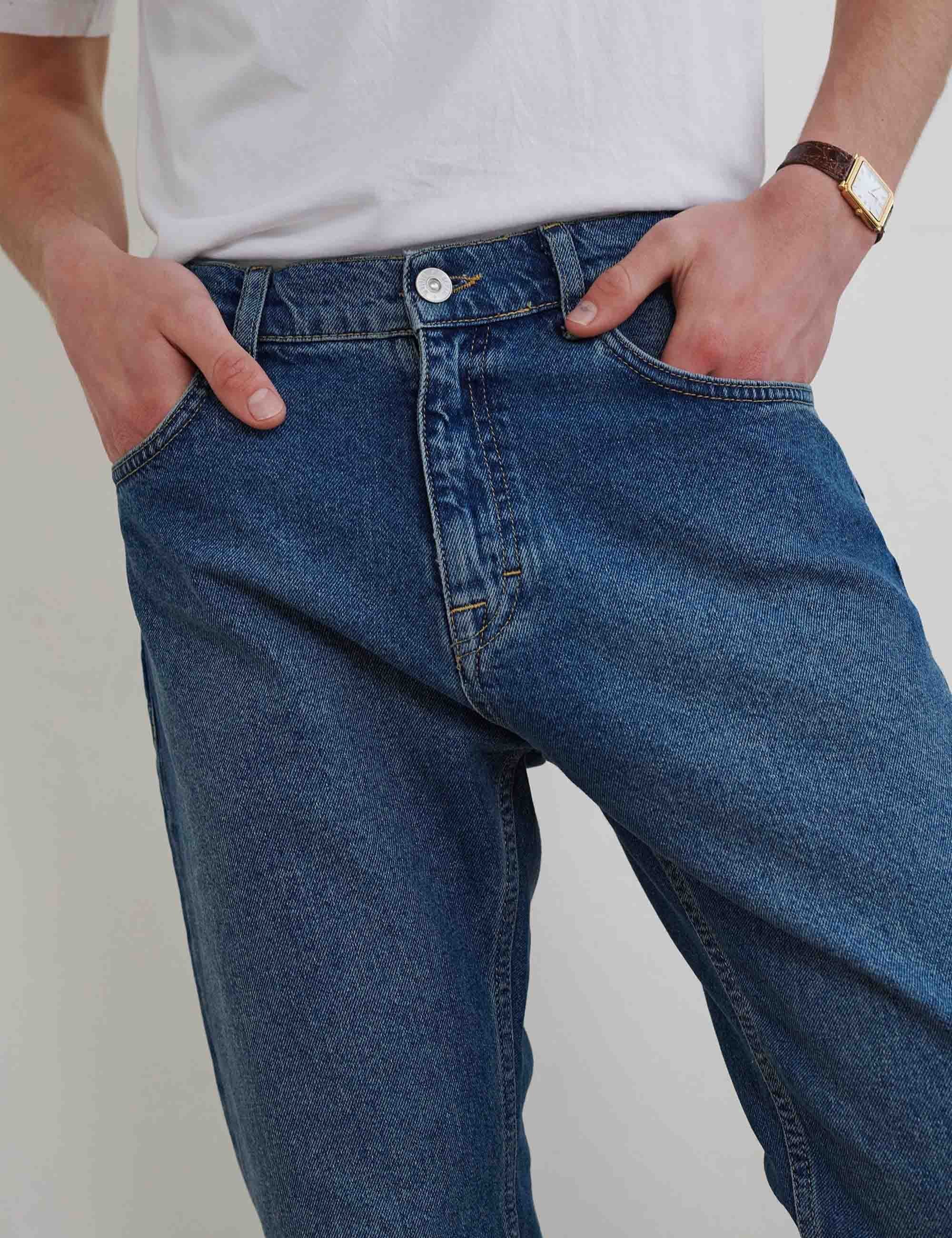 Dead Straight Fit Denim - Indigo Mid Wash - Image 5
