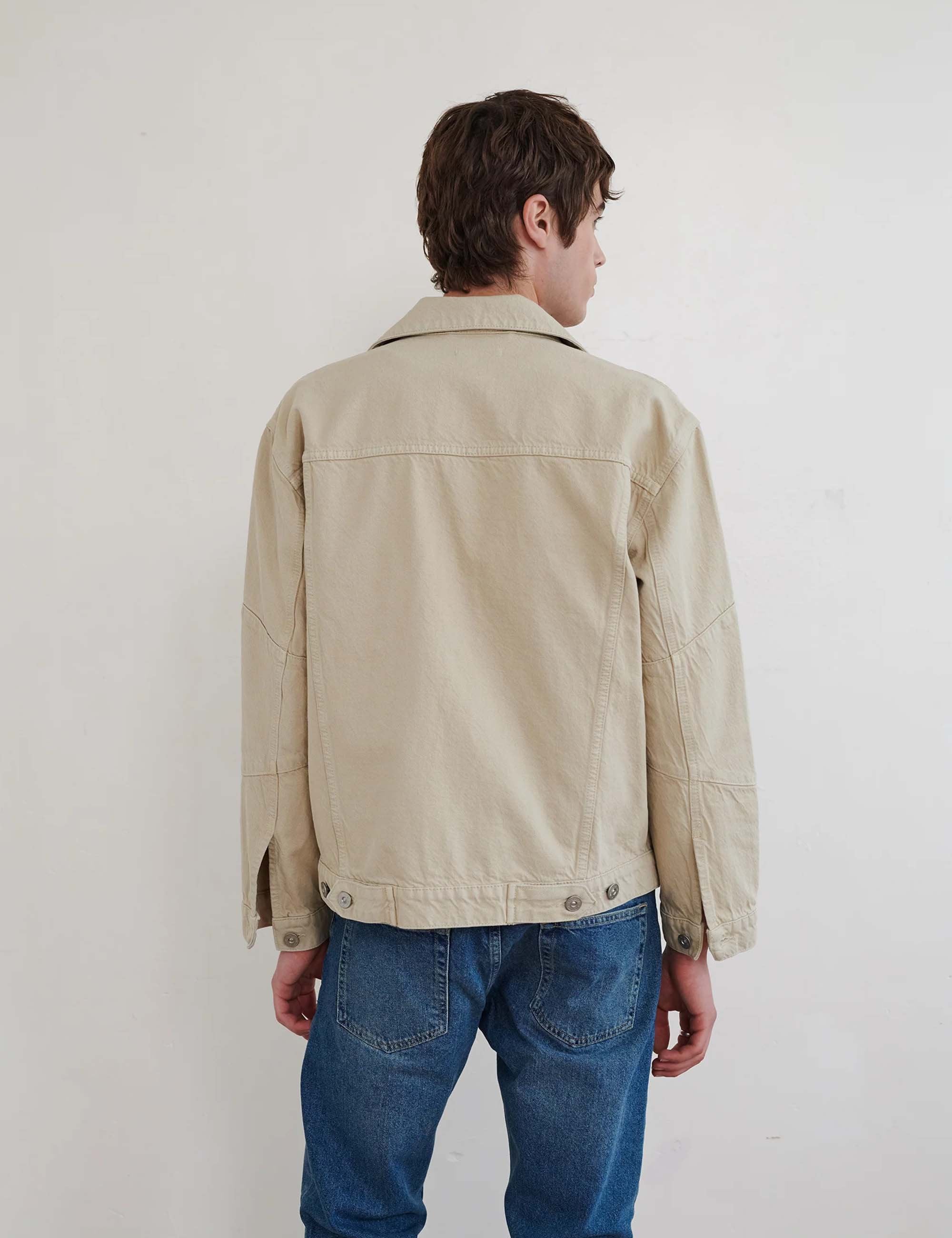 Revere Denim Jacket - Stone - Image 5