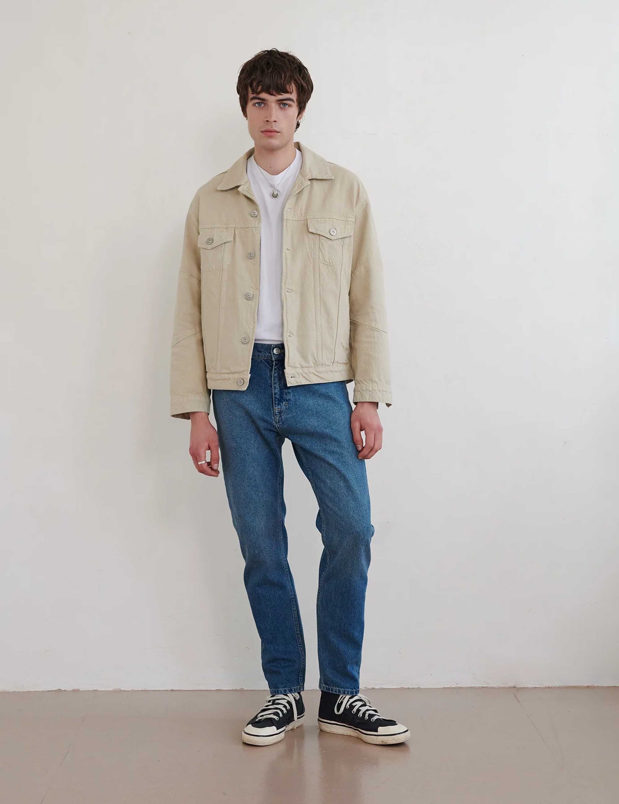 Revere Denim Jacket - Stone - Image 6
