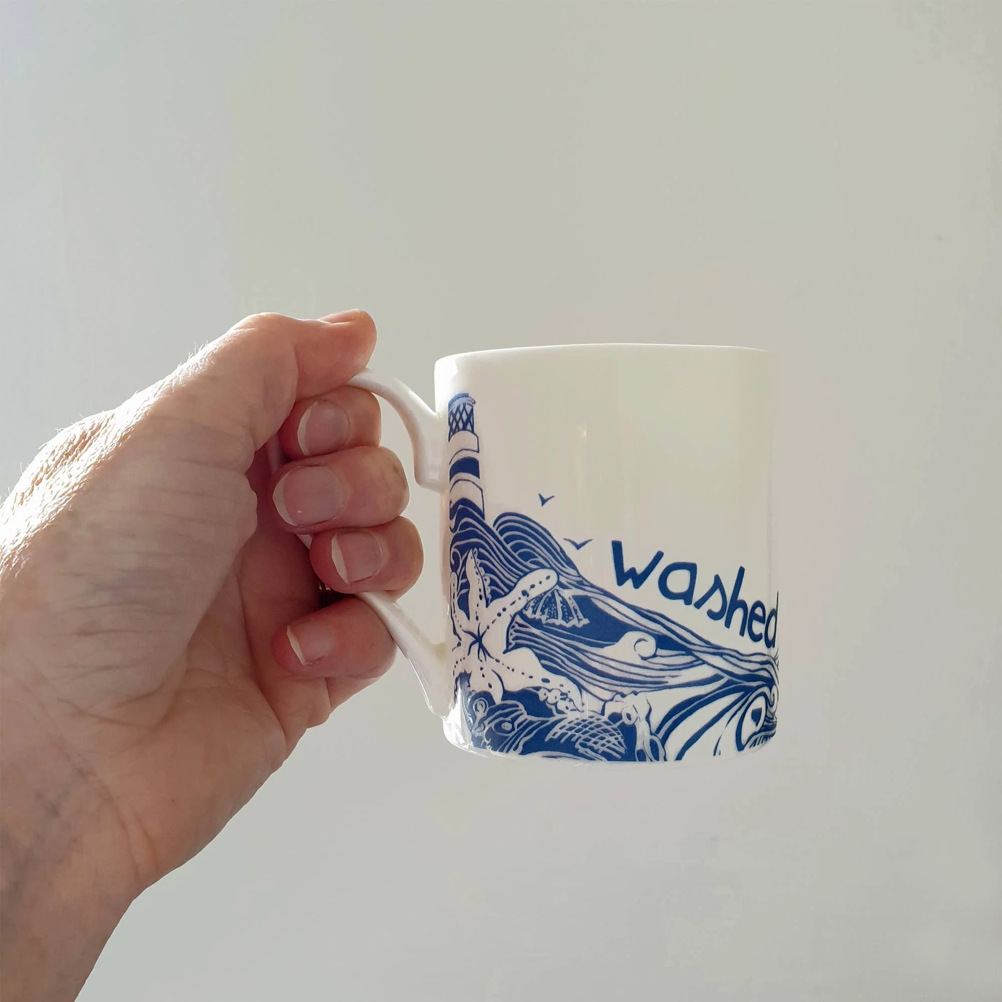 Washed up with the Tide Hand Decorated Bone China Mug - Image 4